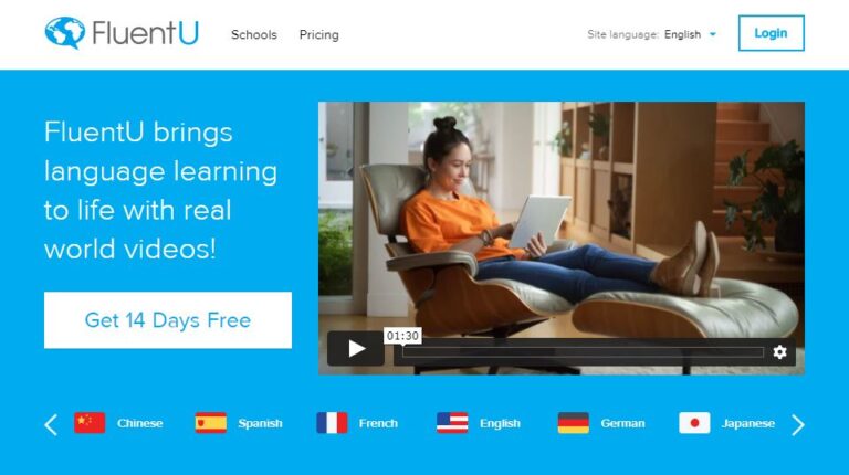 外語學習平台 fluentu