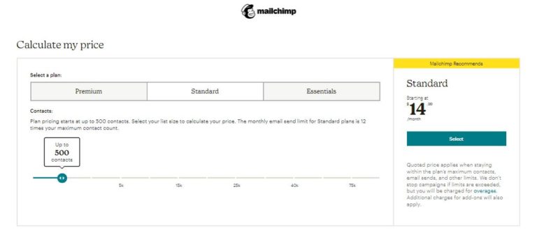 GetResponse price comapre with mailchimp