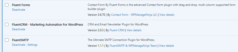 WordPress表單 fluent form 1