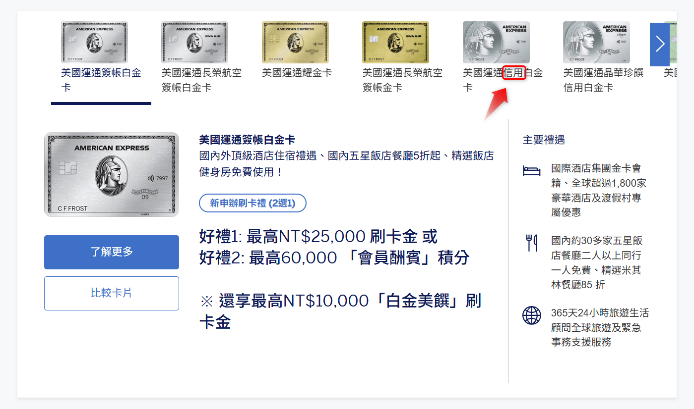 台灣 Amex 美國運通轉卡 6